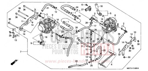 CARBURETOR (ASSY.) XL1000VX de 1999